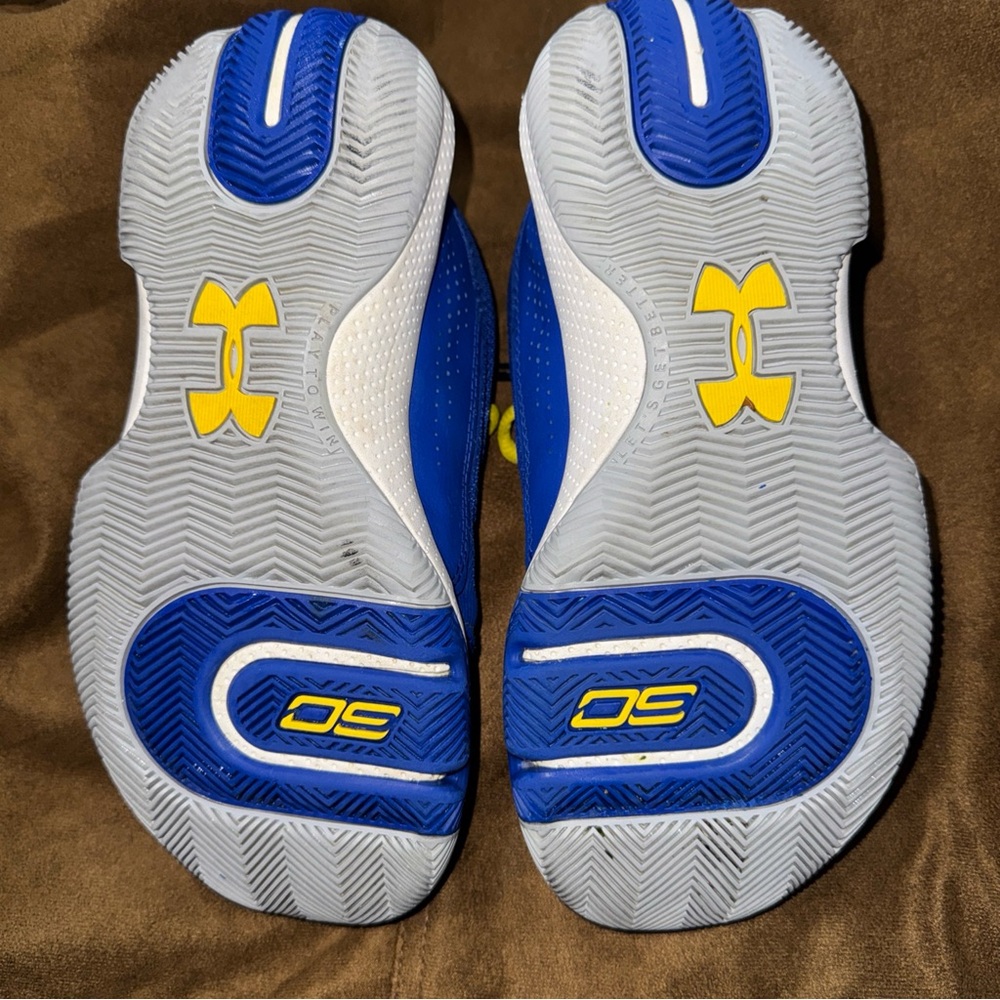 Under Armour Blue and Yellow Sports Sneakers